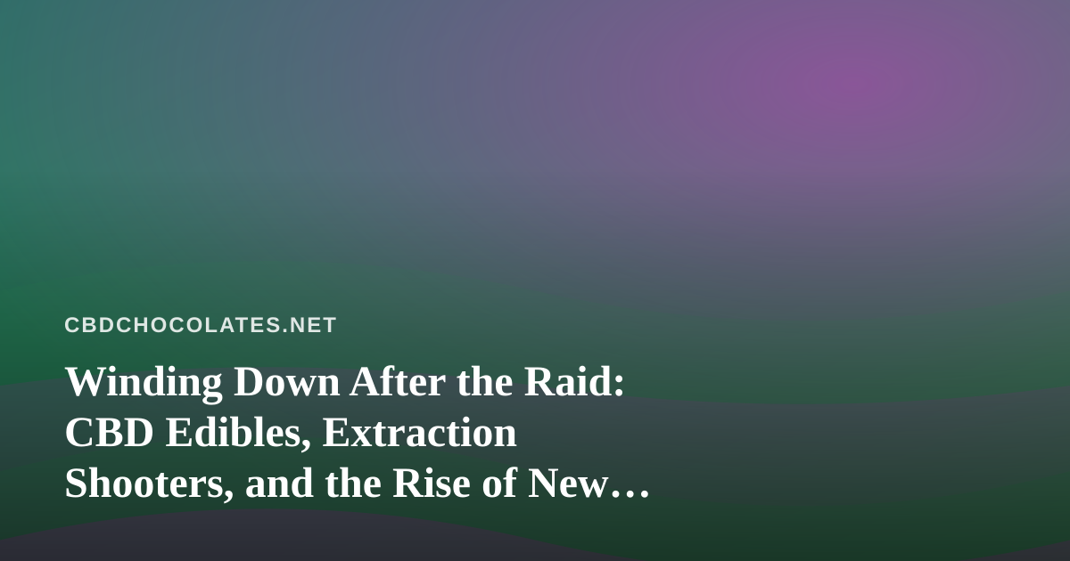 Winding Down After the Raid: CBD Edibles, Extraction Shooters, and the Rise of New Twitch Streamers